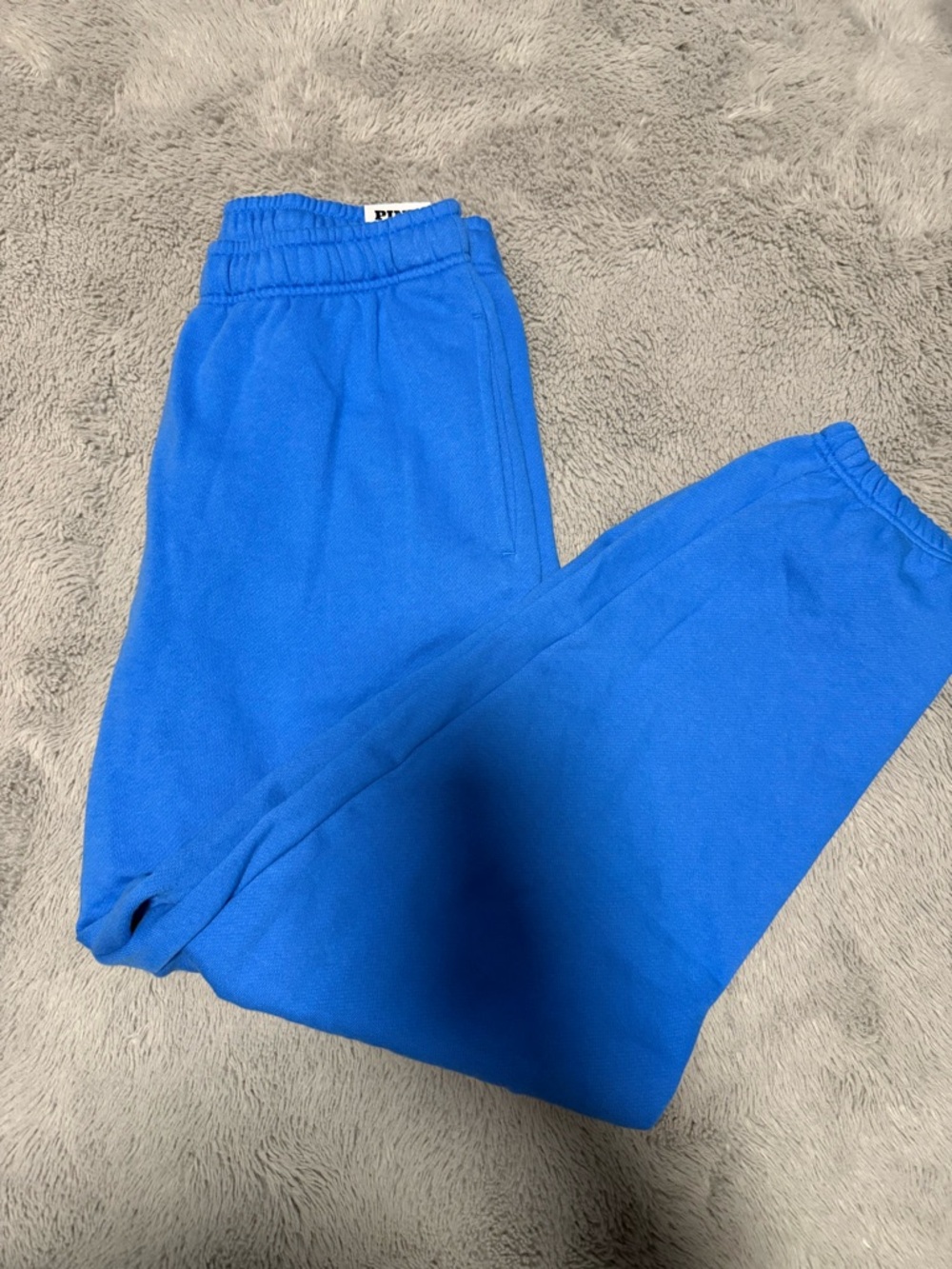 PINK Victoria's Secret Blue "Don't Be Salty" Kids Sweatpants - Picture 2 of 5